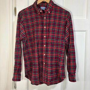 Pendleton 100% Virgin Wool Red Plaid Authentic Christie Tartan Long Steve Shirt